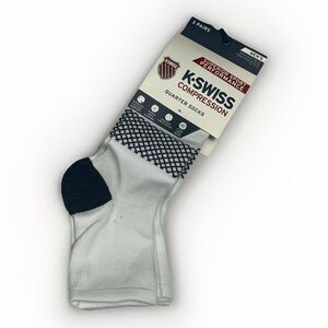 K Swiss Men’s 6 - 12.5 Low Cut Sport Performance Compression Socks NEW 3 Pairs